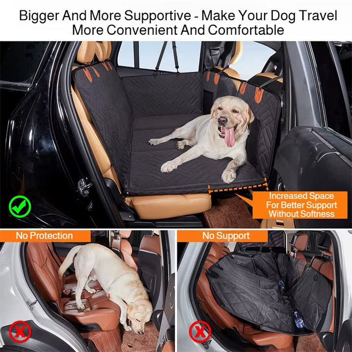 Hard bottom hammock for dog car travel