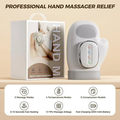 Heated hand massager packaging and charging cable