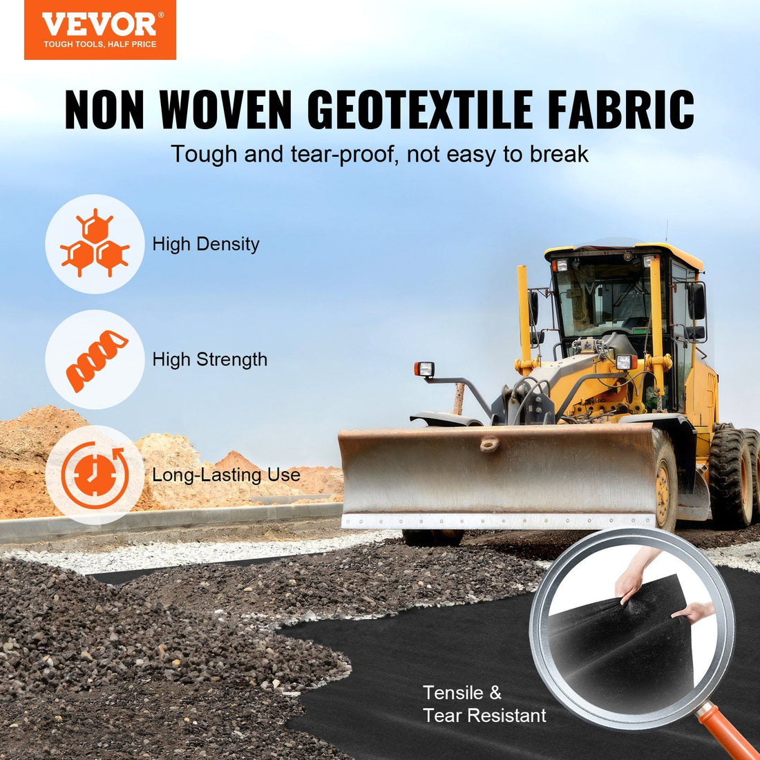 Heavy-Duty Non-Woven Ground Fabric angle detail view