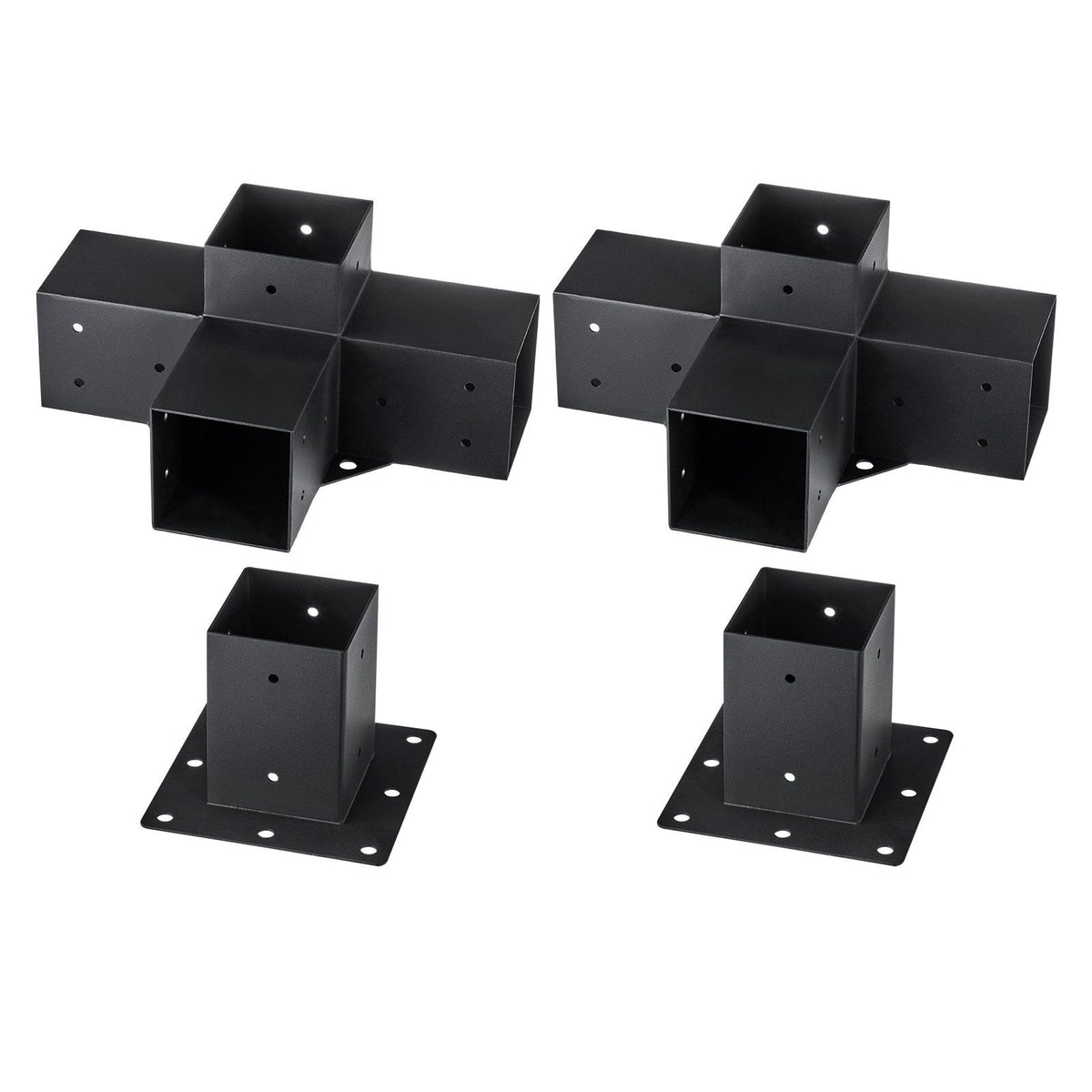 Heavy-duty steel pergola corner bracket kit for 4x4 inch posts