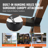 Heavy-duty steel pergola corner bracket kit for 4x4 inch posts - in-use lifestyle