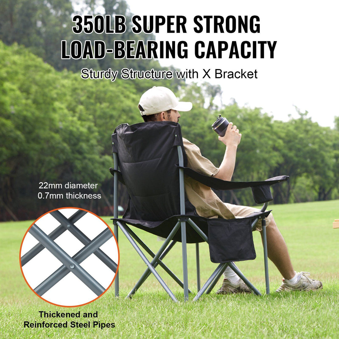 Heavy Duty Folding Camping Chair
