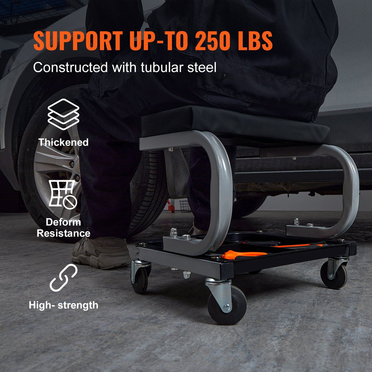 Heavy Duty Mechanic Rolling Seat4