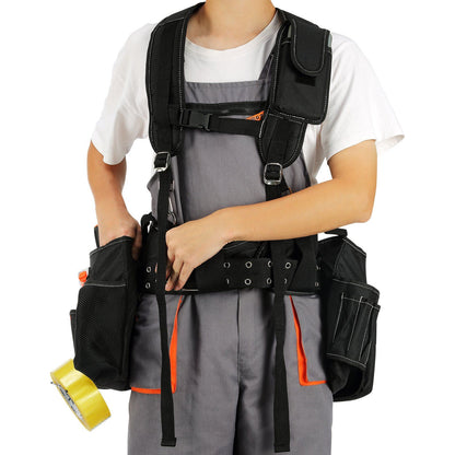Heavy Duty Tool Belt with Suspenders rear view