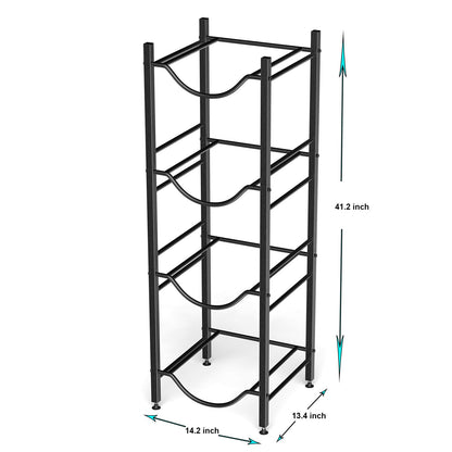 Heavy Duty Water Jug Holder Rack side profile view, water jug holder rack