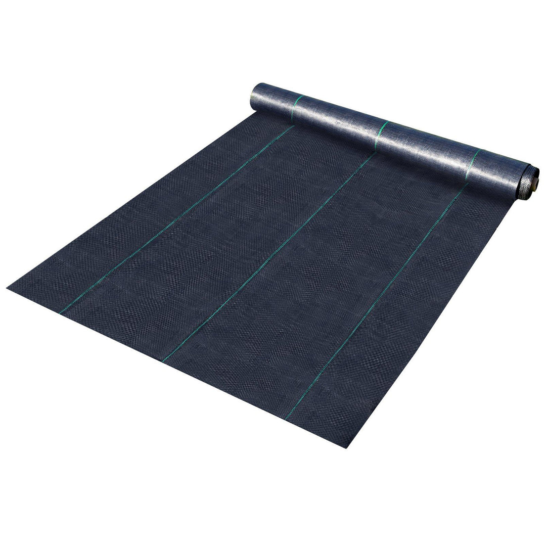Heavy duty weed barrier fabric woven texture detail