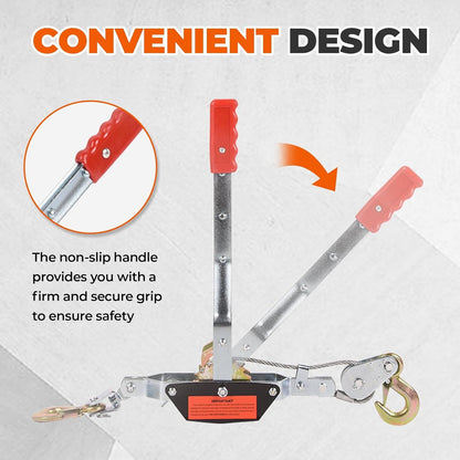 Heavy duty winch ratchet tool for marine and automotive hoisting