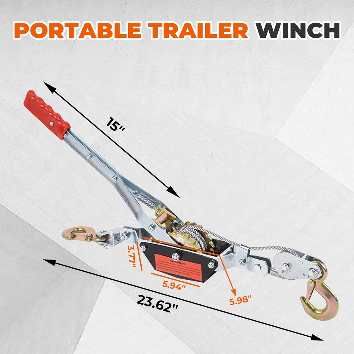 Heavy duty winch ratchet tool for marine and automotive hoisting