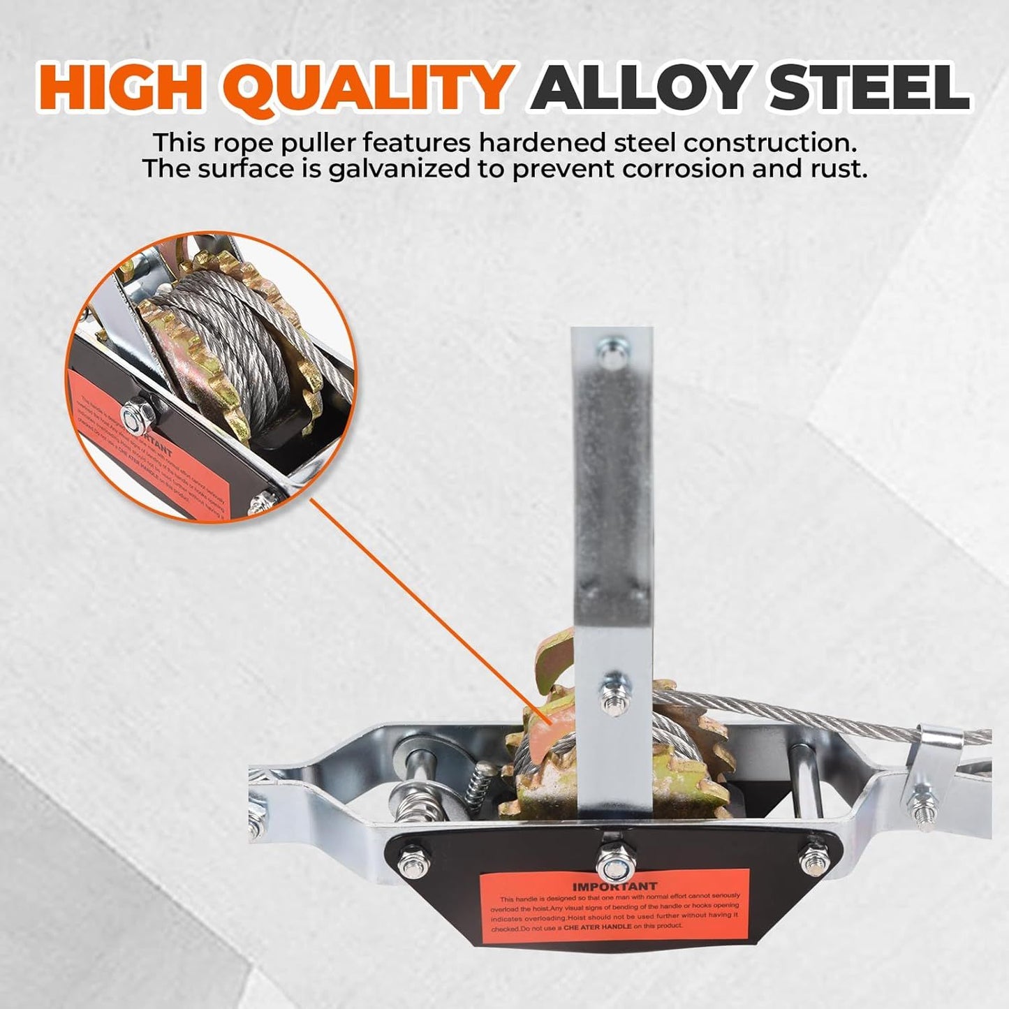 Heavy duty winch ratchet tool for marine and automotive hoisting