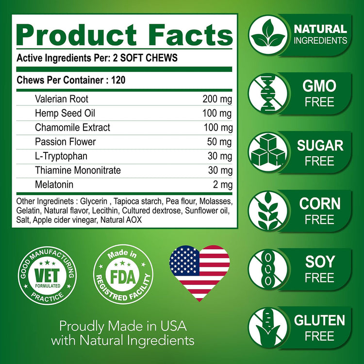 Hemp Calming Dog Anxiety Chews detail view 6