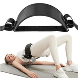 Hip thrust belt with adjustable dumbbell waist strap
