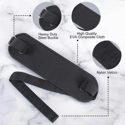 Hip thrust belt back support construction