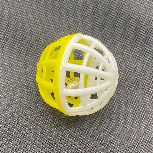 Hollow bell cat ball toy internal bell detail