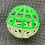 Hollow bell cat ball toy rolling on floor
