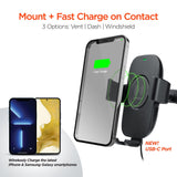 Side view of HyperGear gravity car phone mount