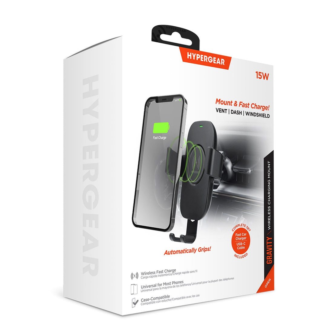Wireless car charger with dashboard adhesive base