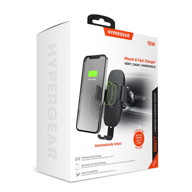 Wireless car charger with dashboard adhesive base