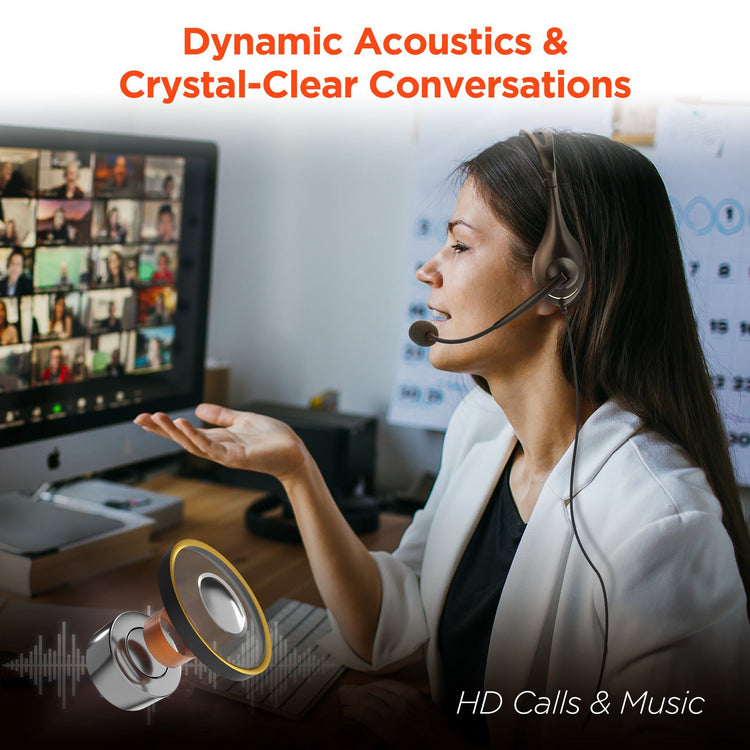 HyperGear V100 Wired Office Headset
