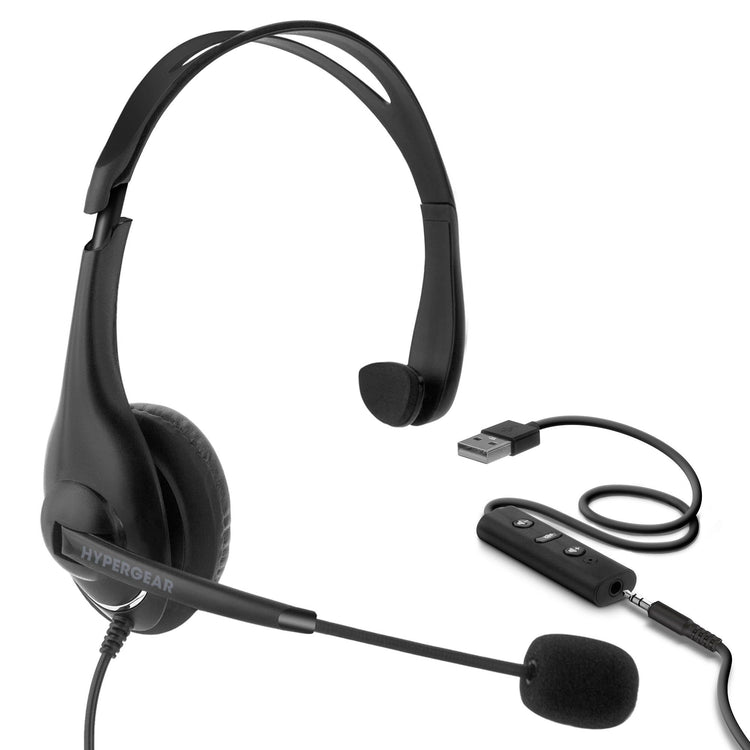 HyperGear V100 Wired Office Headset3