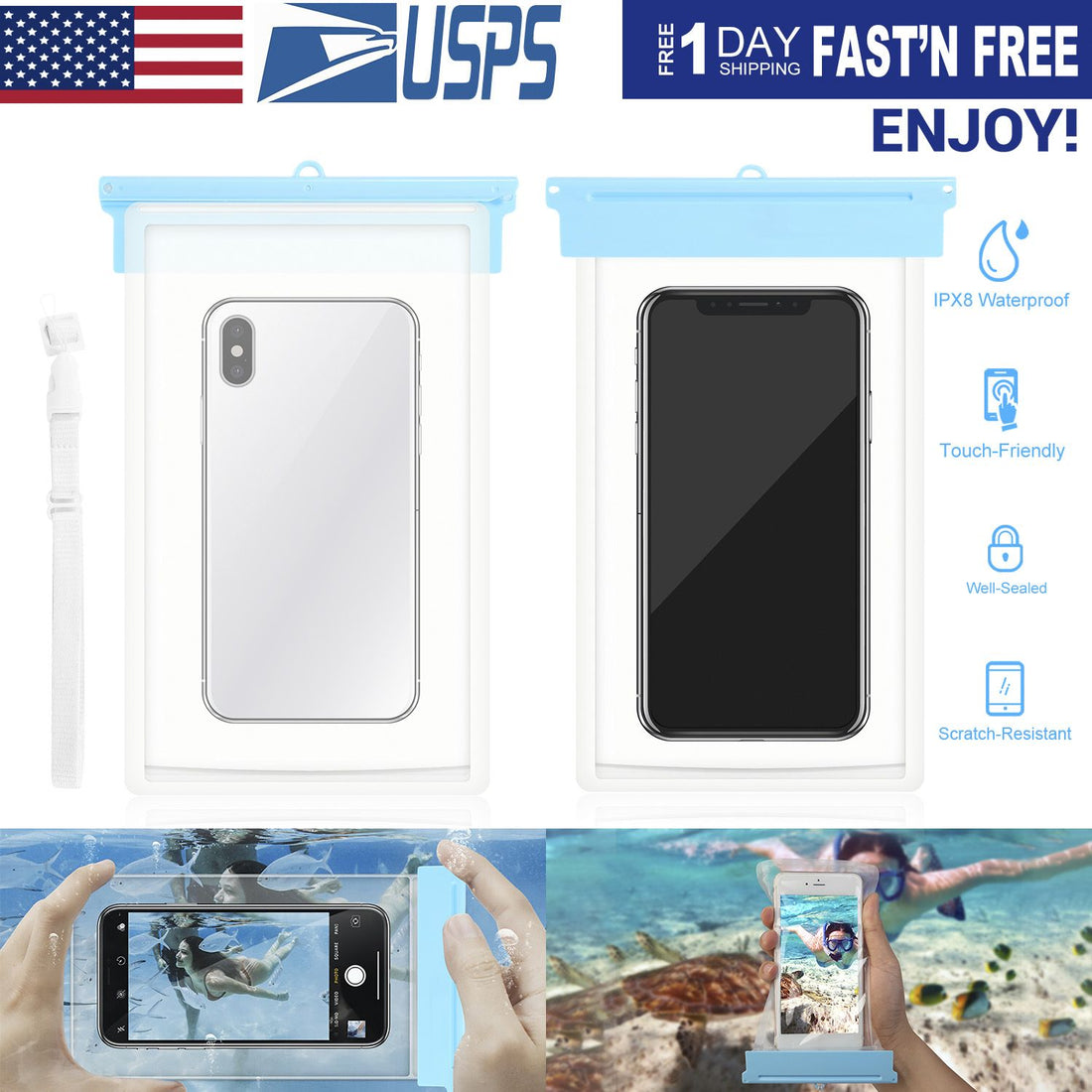 IPX8 Waterproof Phone Pouch Case9