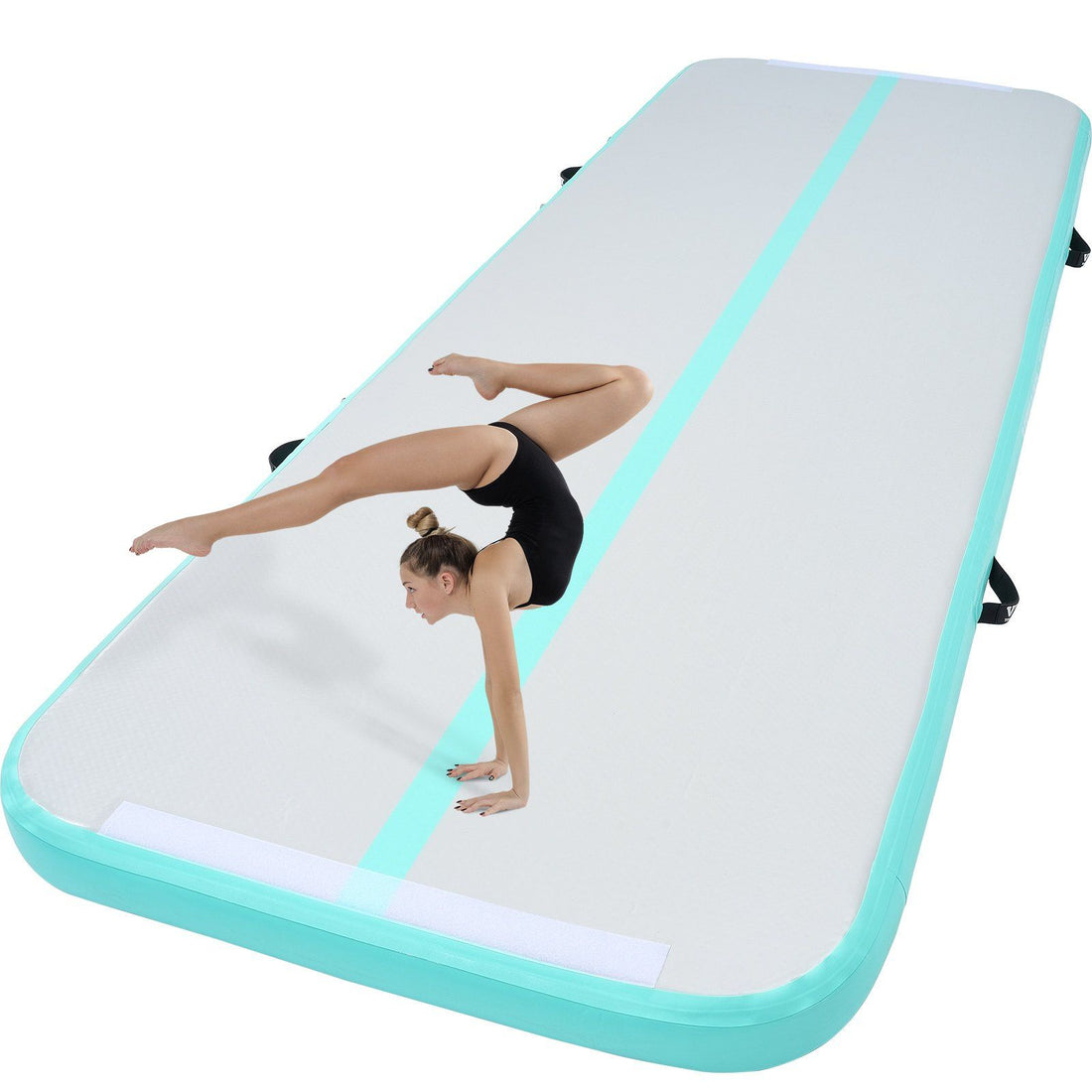 inflatable gymnastics mat 10ft in mint green