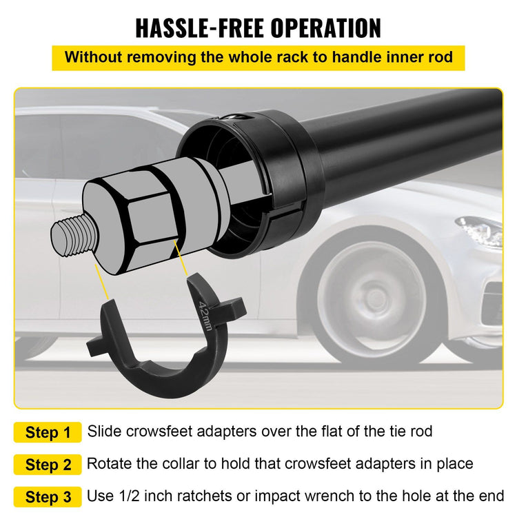 Inner Tie Rod Tool Kit package contents