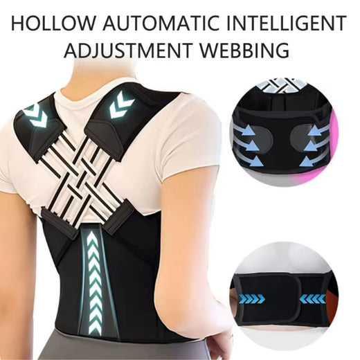Posture corrector brace fitted under clothing for daily wear
