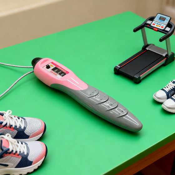 Jump rope handle grip ergonomic close-up