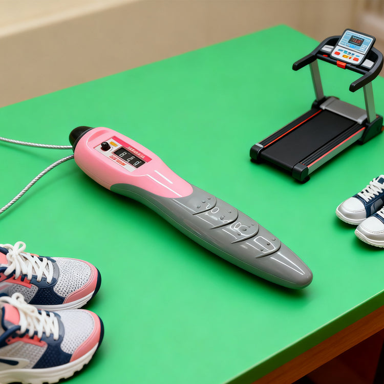 Jump rope handle grip ergonomic close-up