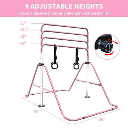 Kids Adjustable Gymnastics Training Bar2