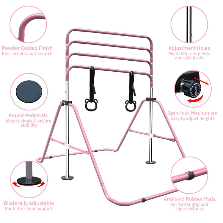 Kids Adjustable Gymnastics Training Bar3
