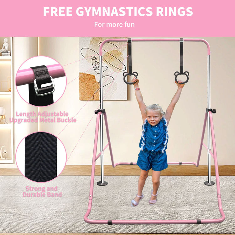 Kids Adjustable Gymnastics Training Bar5