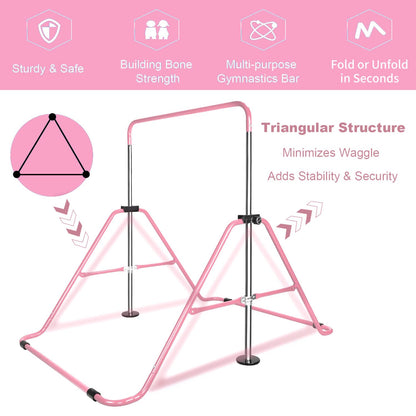 Kids Adjustable Gymnastics Training Bar6