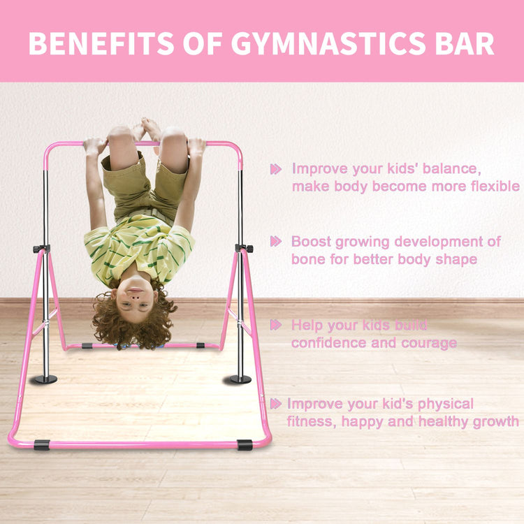 Kids Adjustable Gymnastics Training Bar8