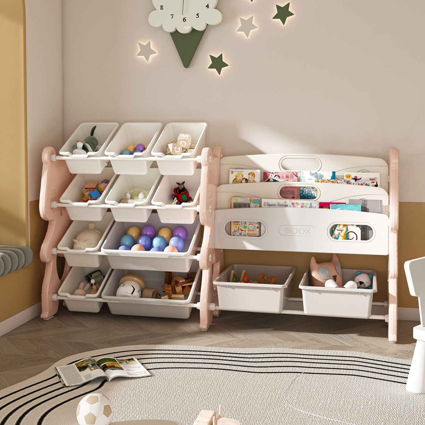 Kids Toy Storage Organizer with Bins main view