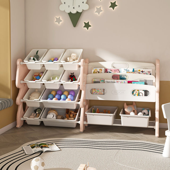 Kids Toy Storage Organizer with Bins main view