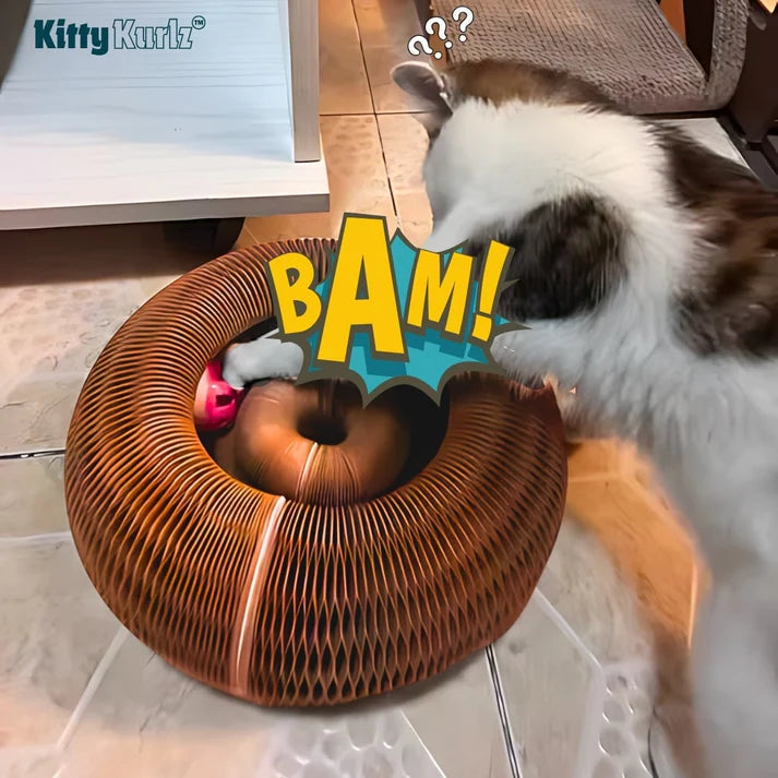Kitty Kurlz Interactive Cat Scratcher Toy with Ball Track - view 5