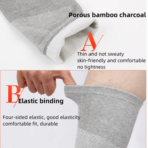 Knee sleeve fabric close-up bamboo knit