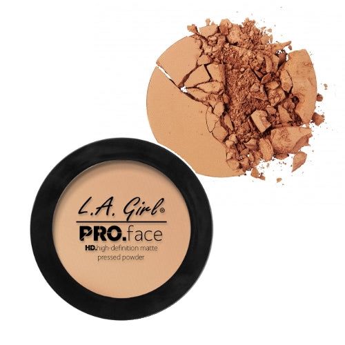 L.A. Girl Pro Face Powder open showing matte powder pan