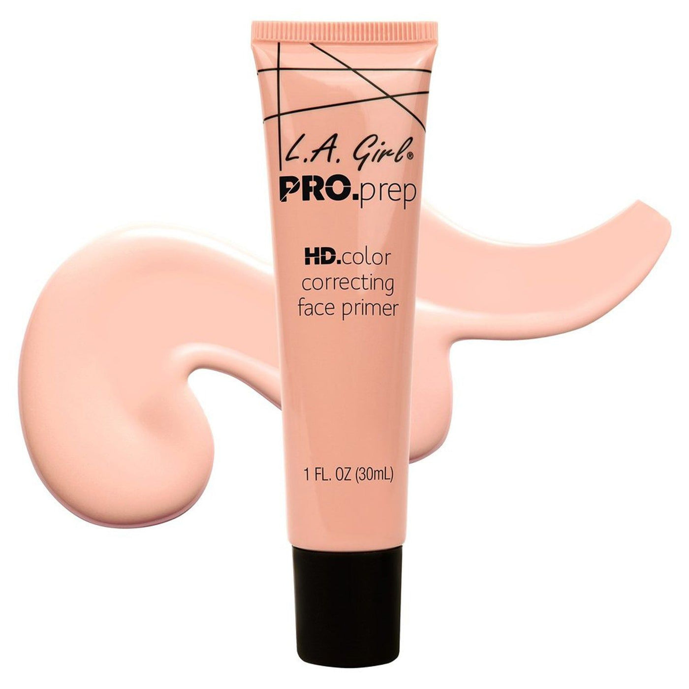 Color correcting primer applied on a foundation brush