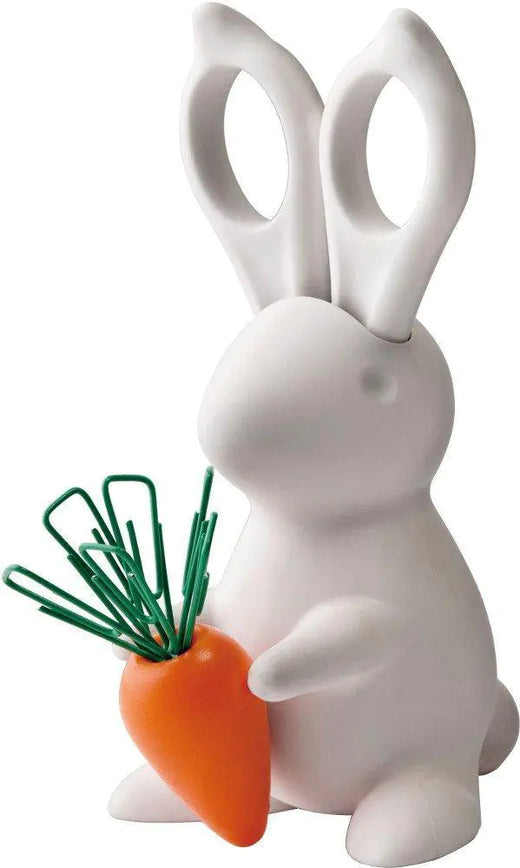 Bunny scissors holder shown with scissors removed
