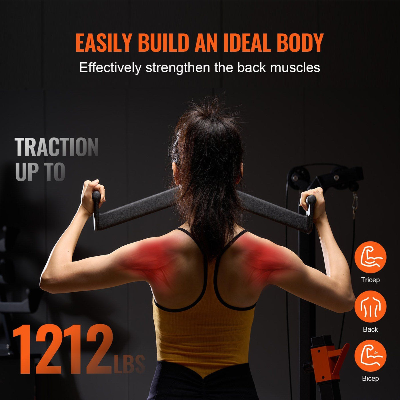 LAT Pulldown V-Bar Handle lat pulldown v-bar handle angle 7