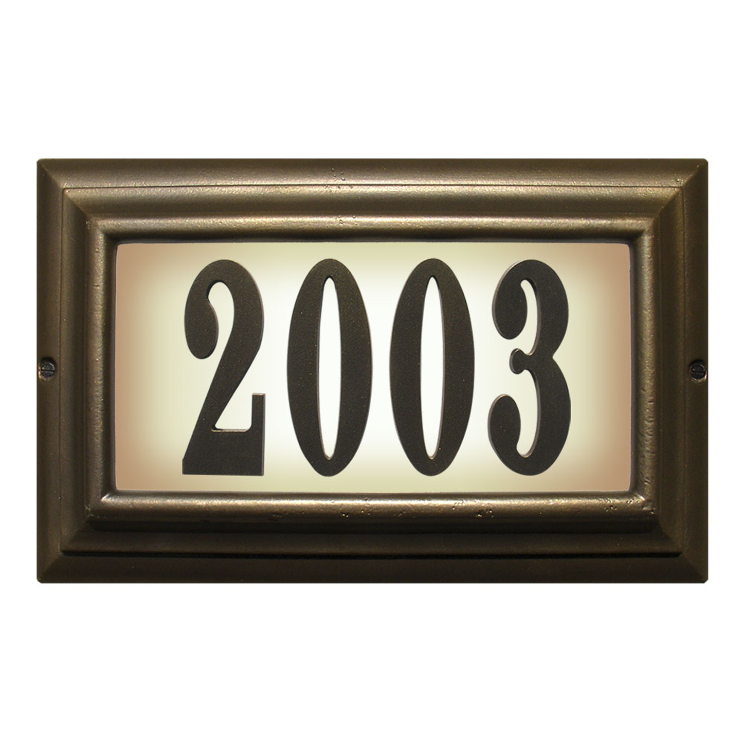 Edgewood Lighted Address Plaque