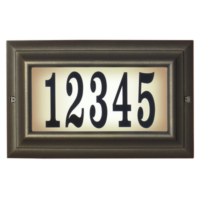 Edgewood Lighted Address Plaque