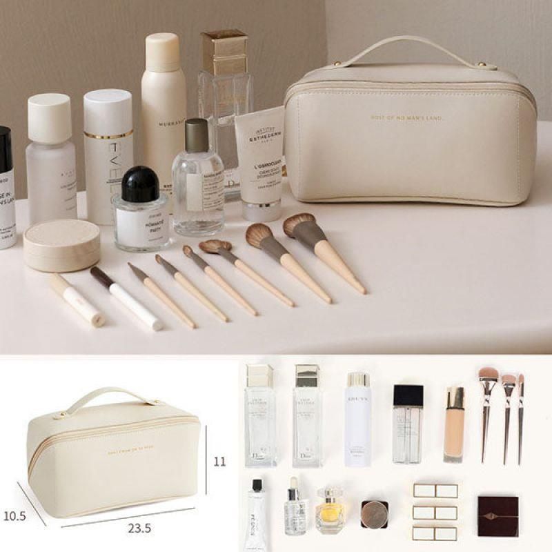 Large Leather Travel Makeup Bag11