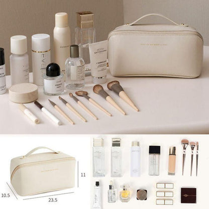 Large Leather Travel Makeup Bag11