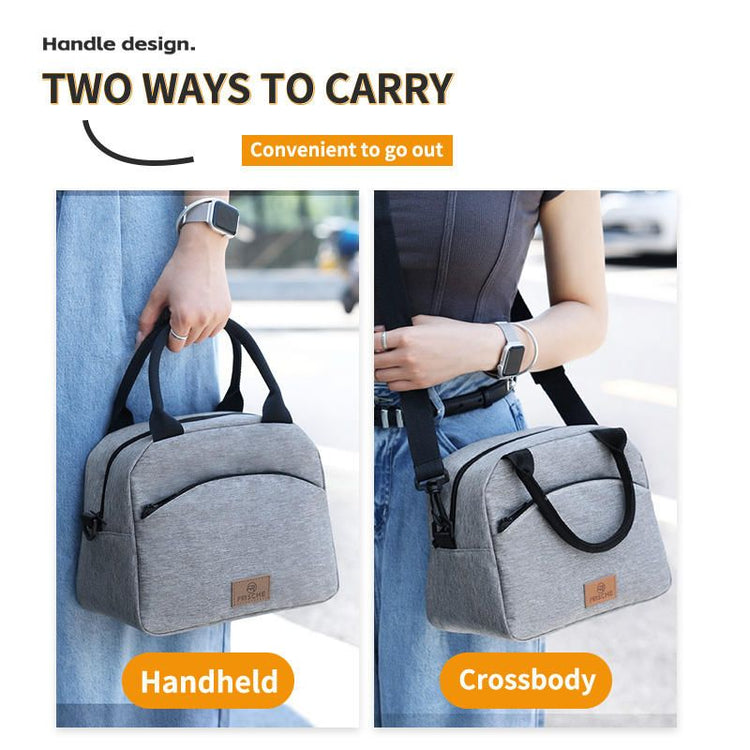 Portable cooler bag interior insulated lining detail