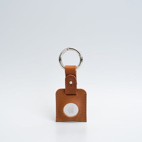Leather AirTag Keychain Holder Case15