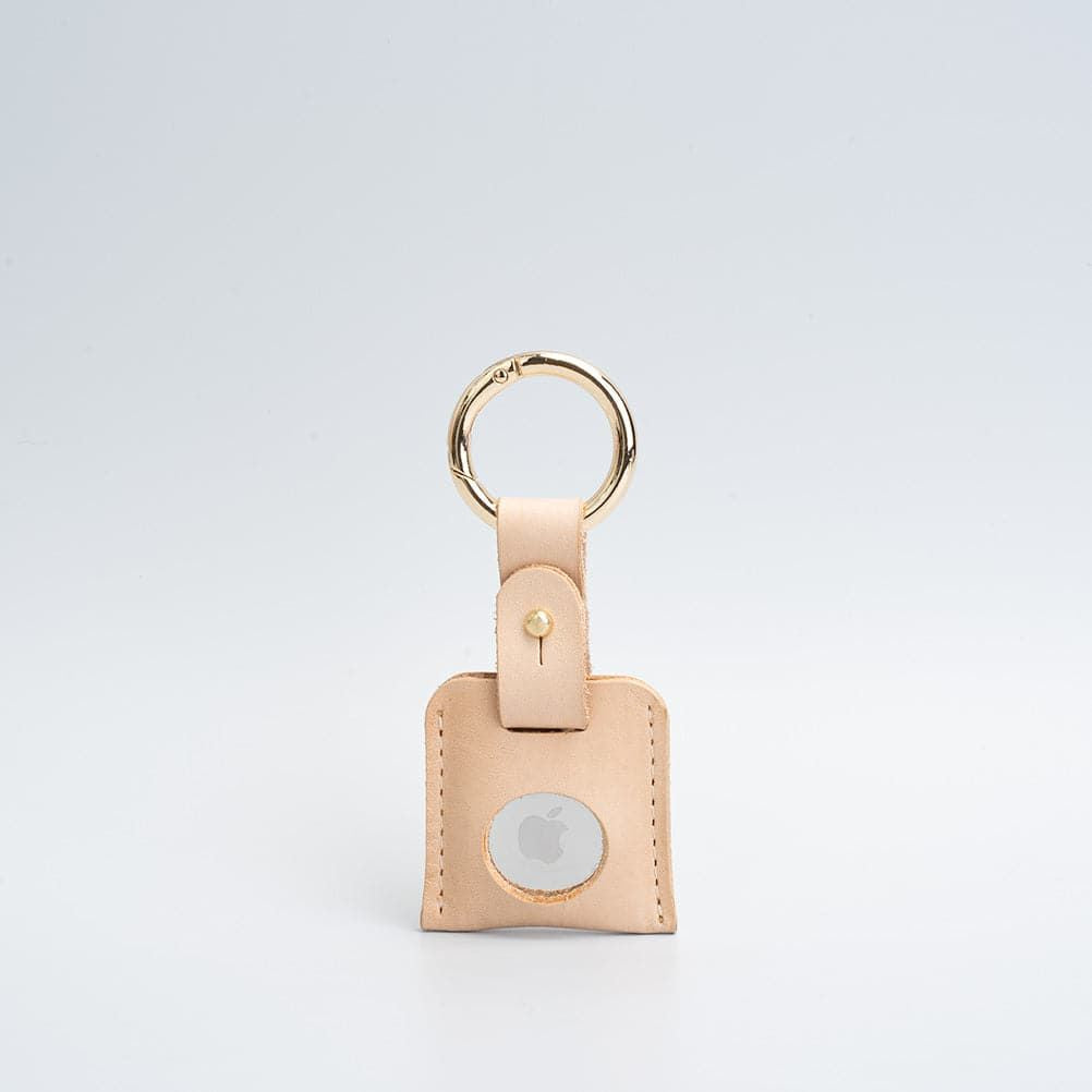 Leather AirTag keychain holder case color comparison