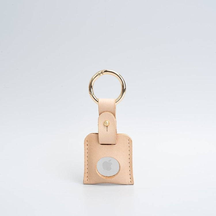 Leather AirTag keychain holder case color comparison
